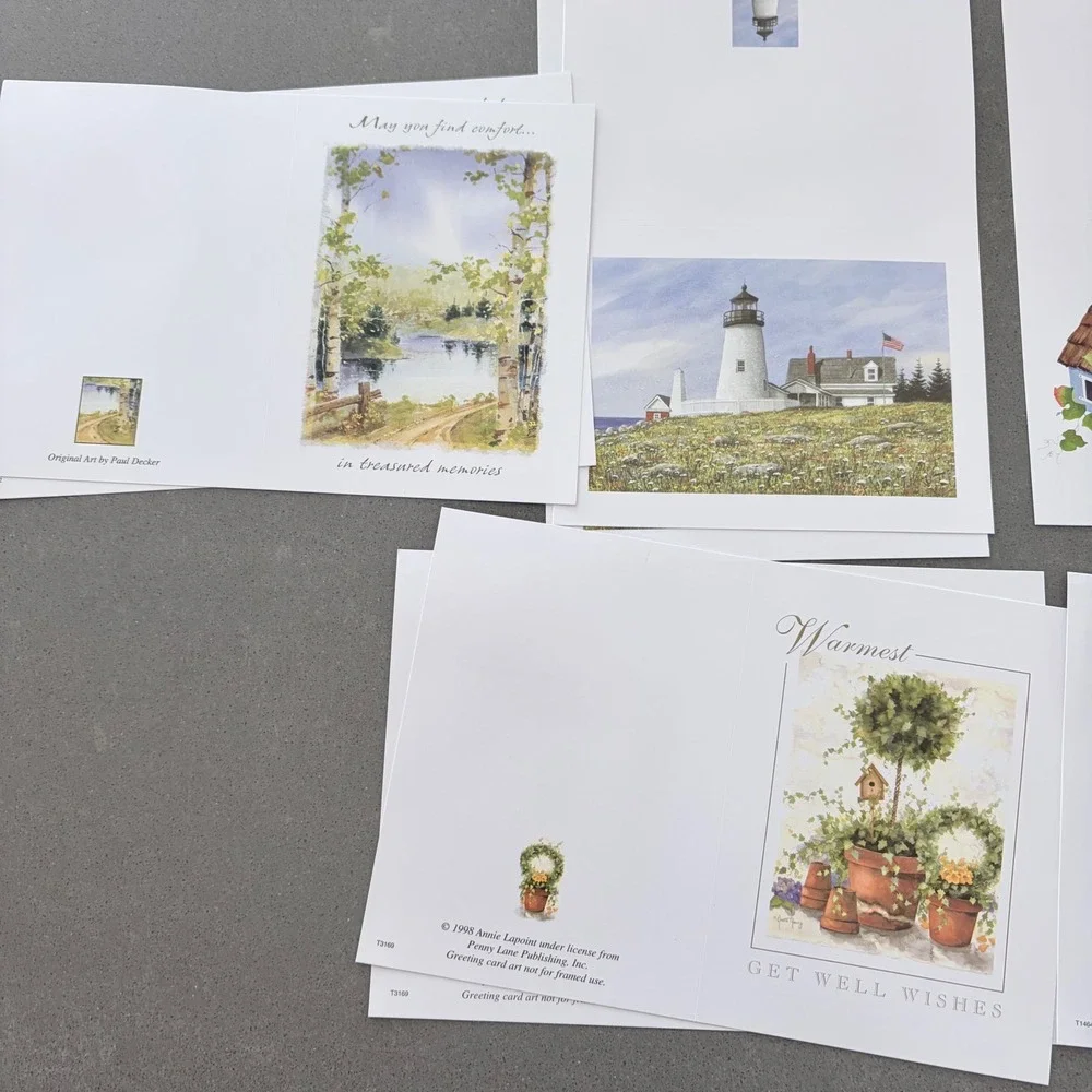 Vintage Style Greeting Card Lot Assorted Occasions Nature Floral Bird 36 Count